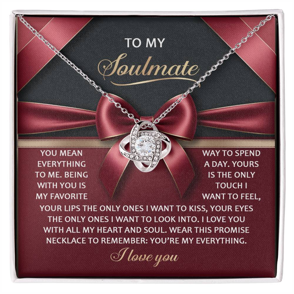 Soulmate - Heart And Soul - Love Knot Necklace