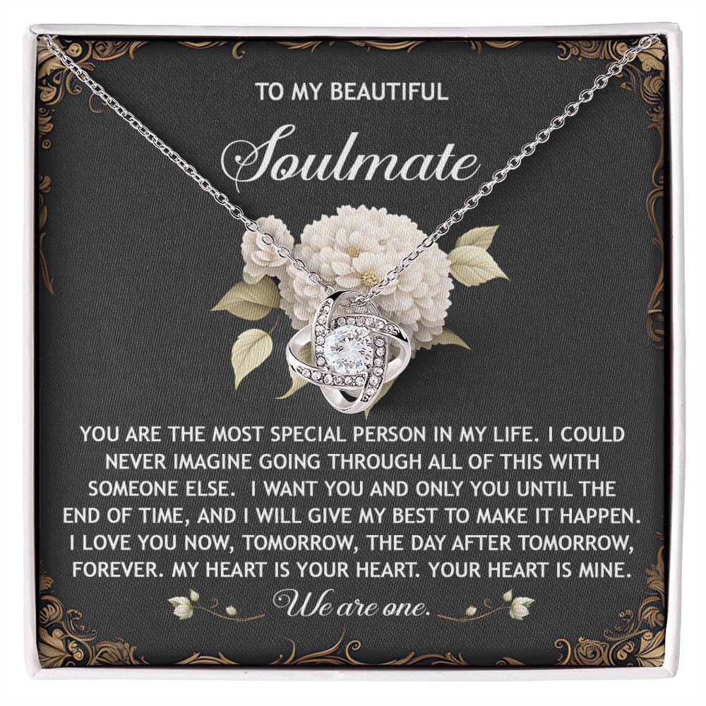 Soulmate - We Are One - Love Knot Necklace
