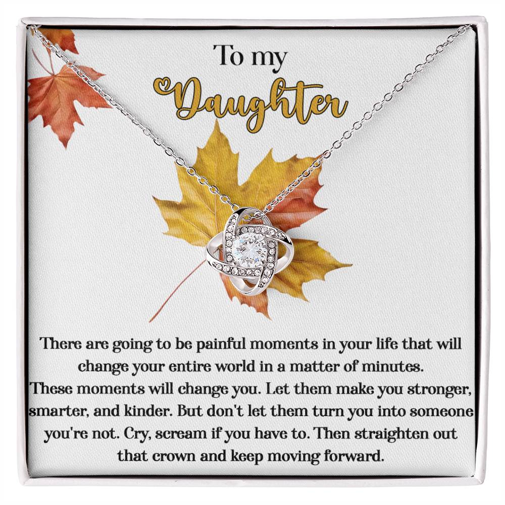 Daughter - Make You Stronger - Love Knot Necklace