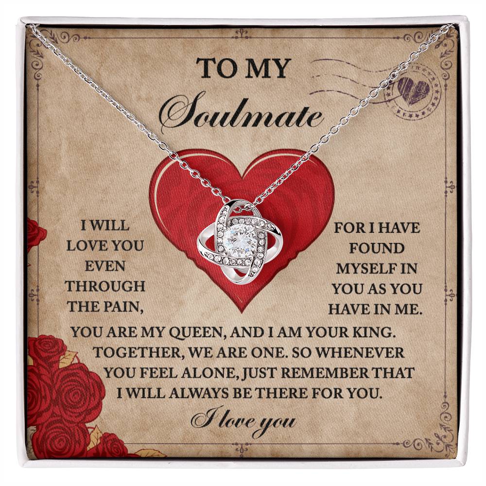 Soulmate - Found Myself - Love Knot Necklace