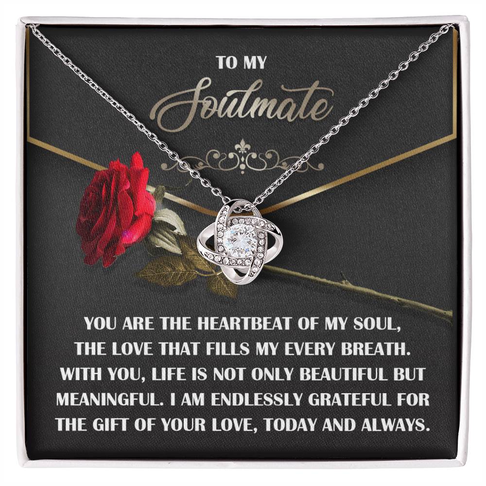 Soulmate - My Every Breath - Love Knot Necklace