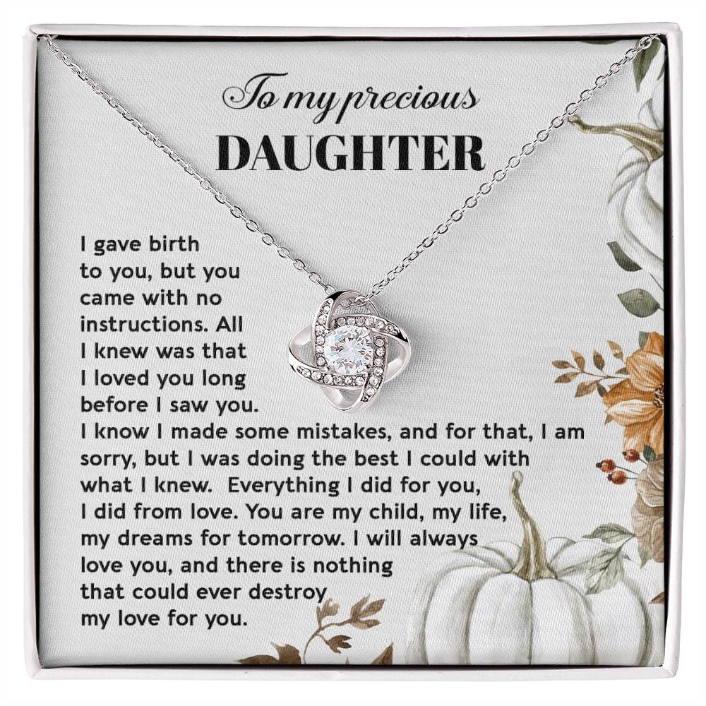Daughter - Did From Love - Love Knot Necklace