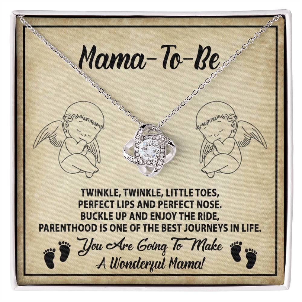 Mama To Be - Enjoy The Ride - Love Knot Necklace