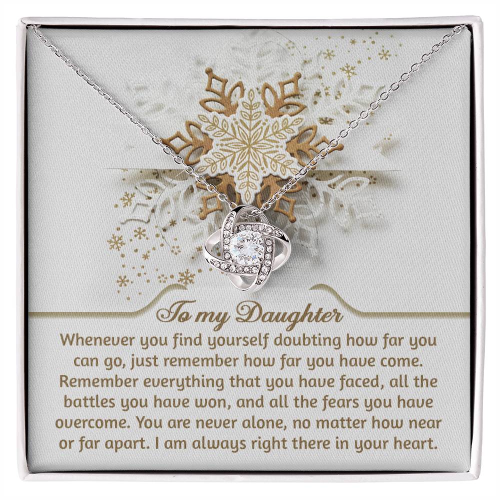 Daughter - You Can Go - Love Knot Necklace