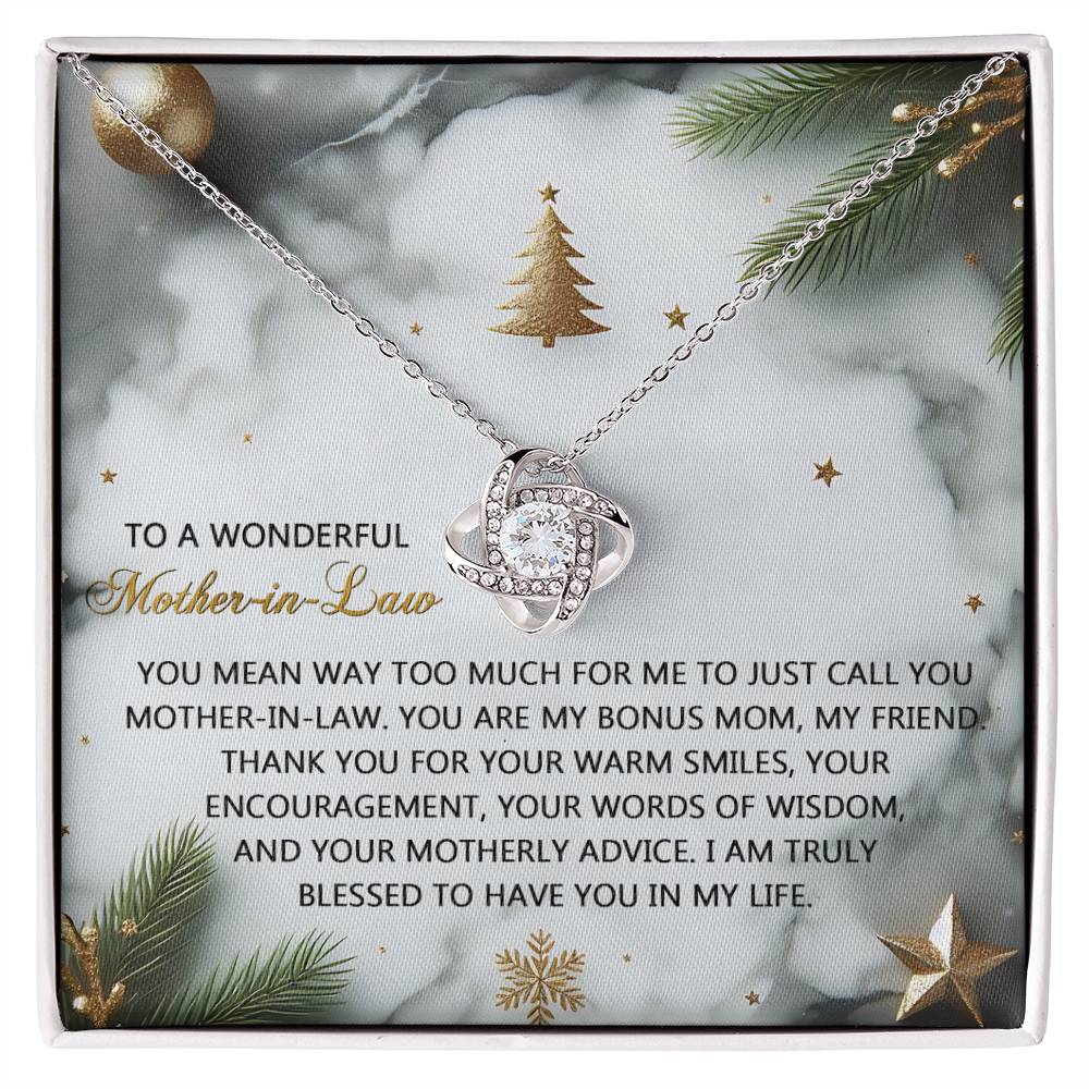 Mother-in-Law - Motherly Advice - Love Knot Necklace