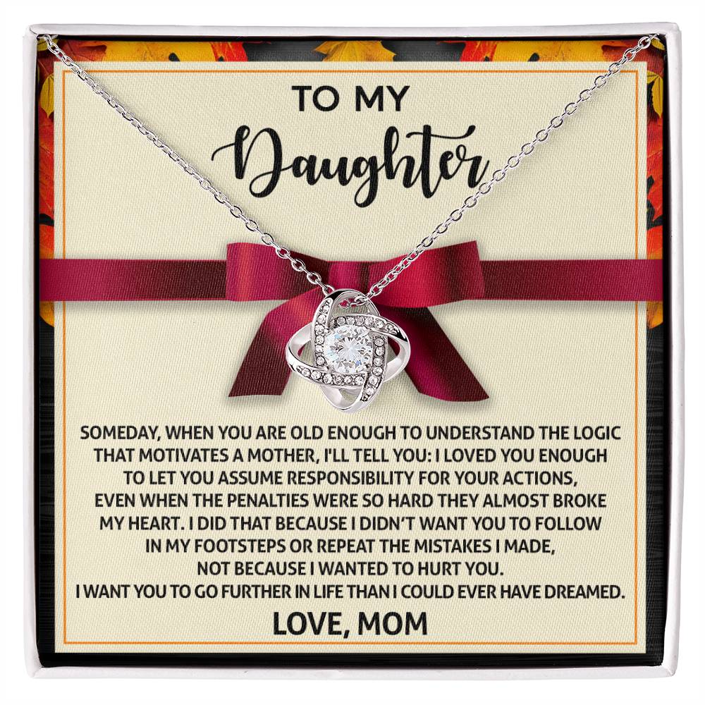 Daughter - Further In Life - Love Knot Necklace