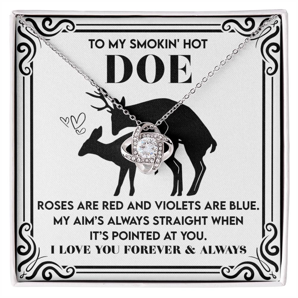 Soulmate - Pointed At You - Love Knot Necklace