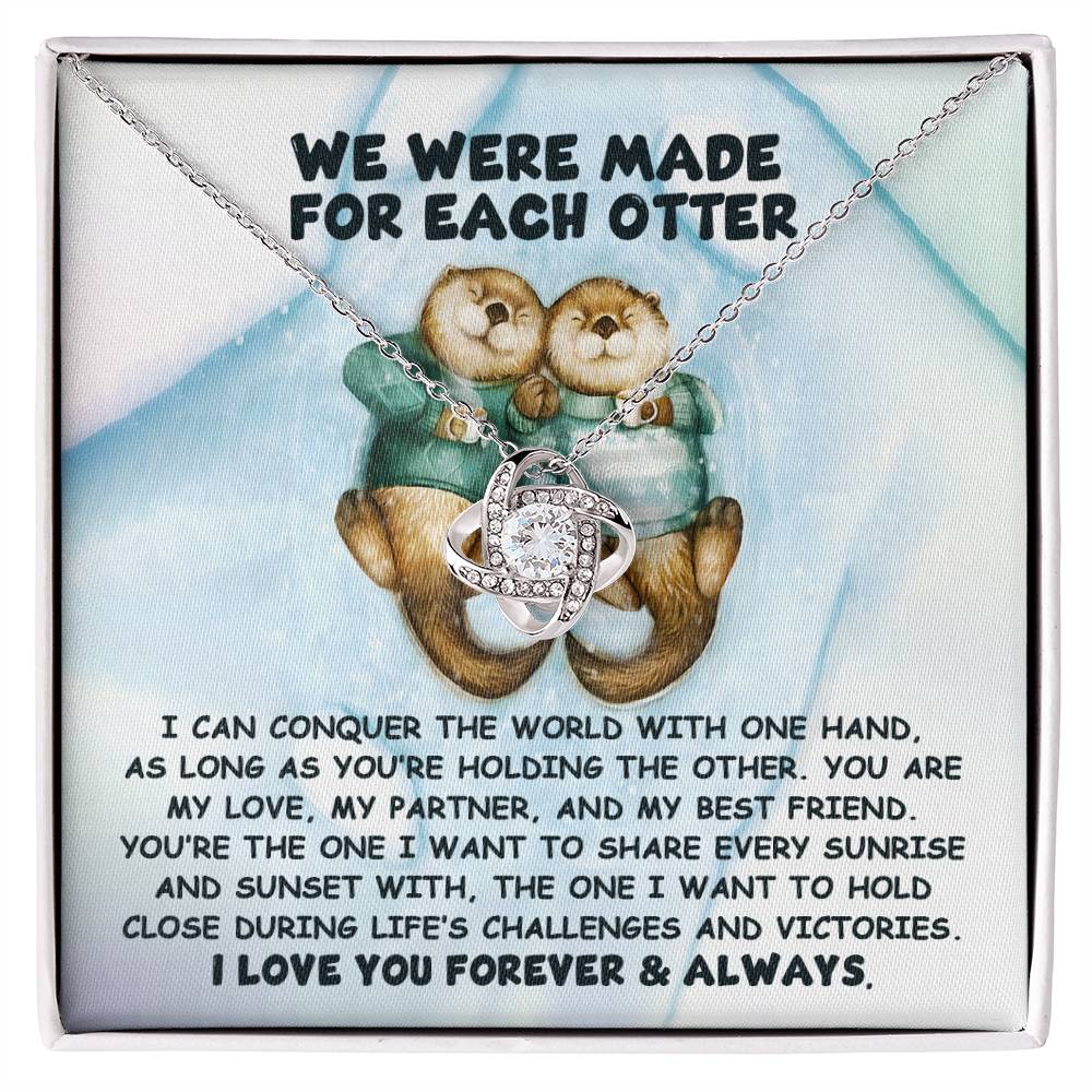 Soulmate - For Each Otter - Love Knot Necklace