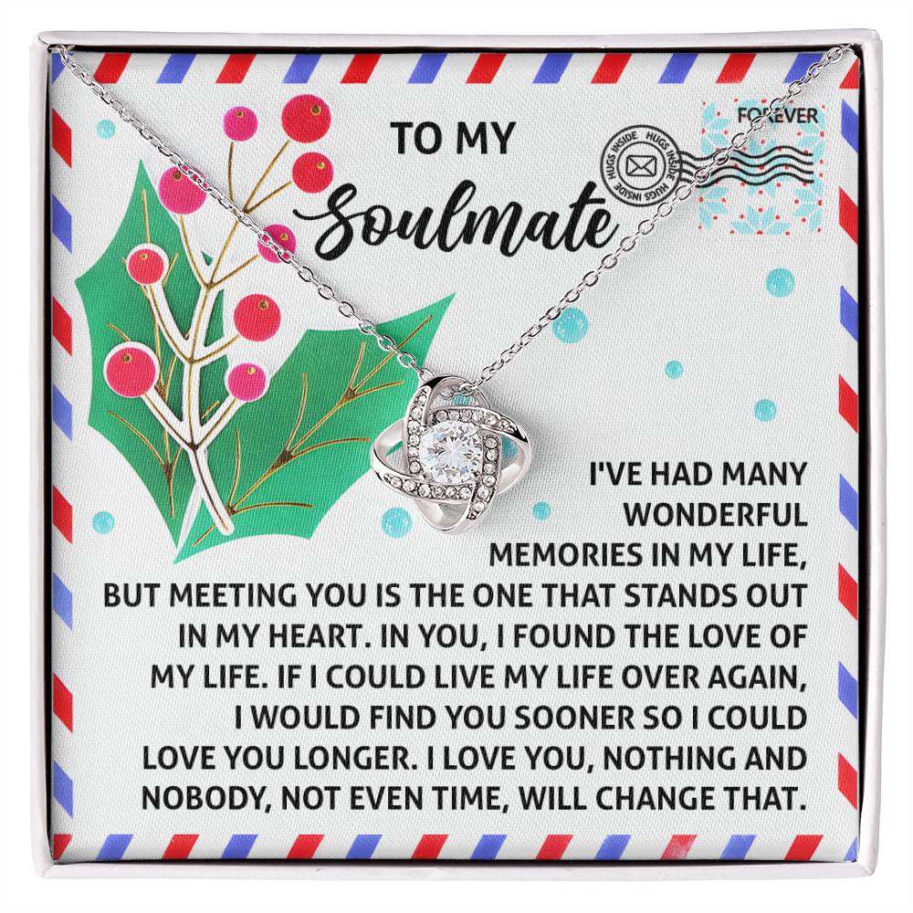 Soulmate - Love You Longer - Love Knot Necklace
