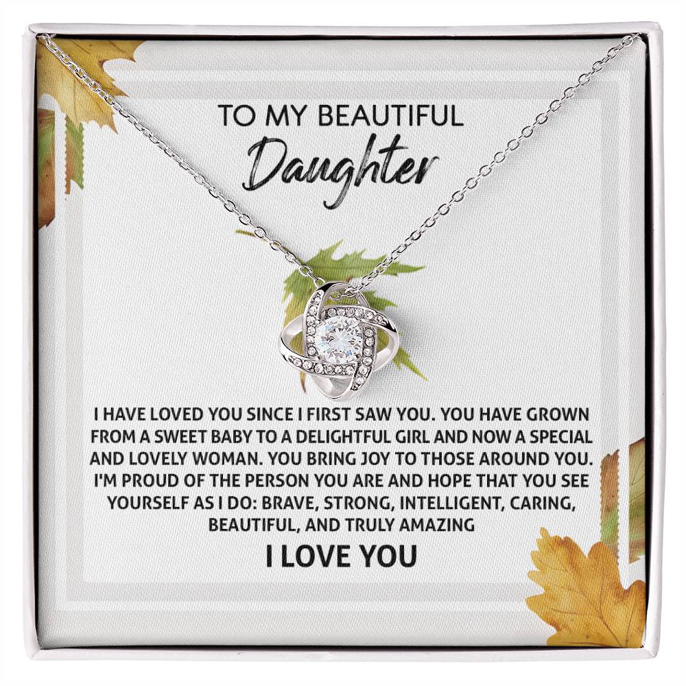 Daughter - See Yourself - Love Knot Necklace