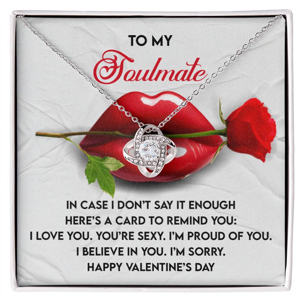 Soulmate - Don’t Say It - Love Knot Necklace