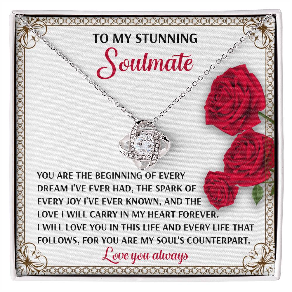 Soulmate - Soul's Counterpart - Love Knot Necklace