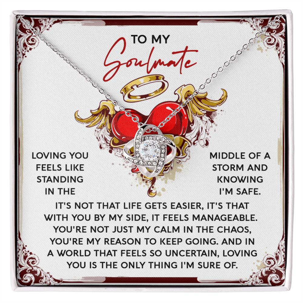Soulmate - Keep Going - Love Knot Necklace