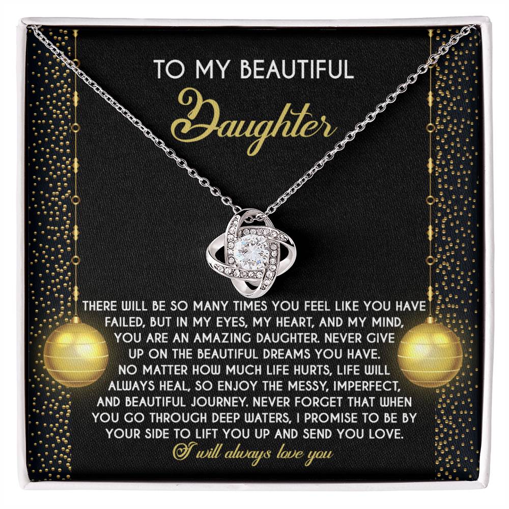 Daughter - Deep Waters - Love Knot Necklace
