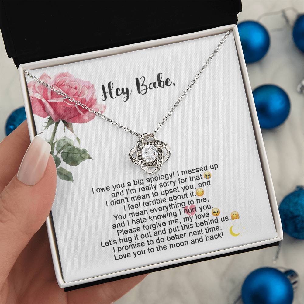 Lo siento - Collar con nudo de amor "Abrázalo"