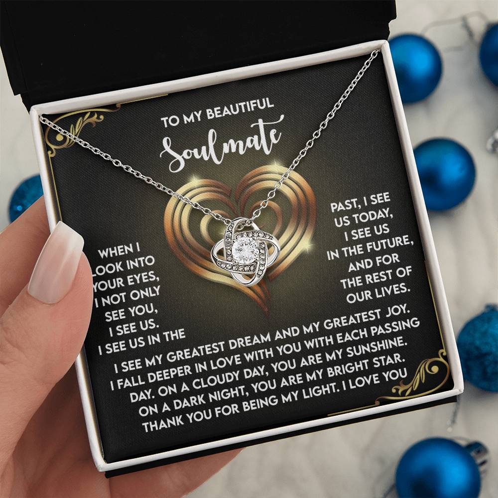 Soulmate - I See Us - Love Knot Necklace