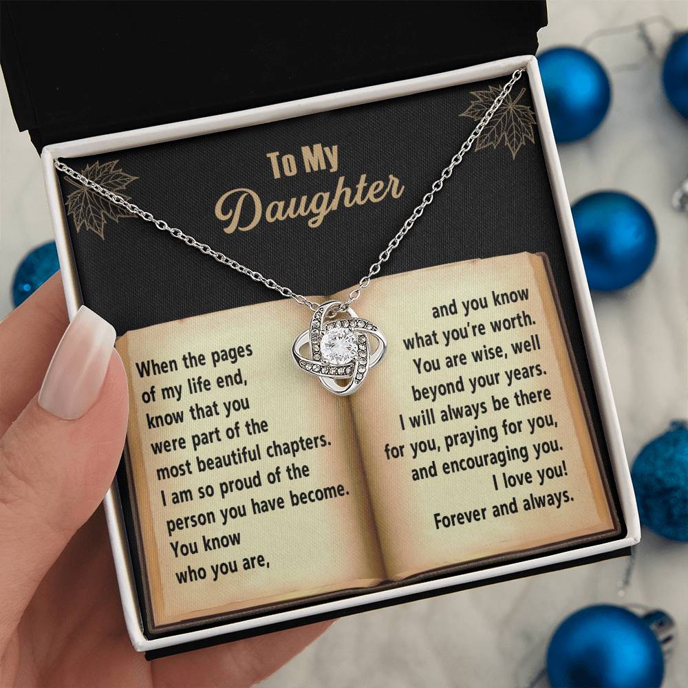 Daughter - Beyond Your Years - Love Knot Necklace