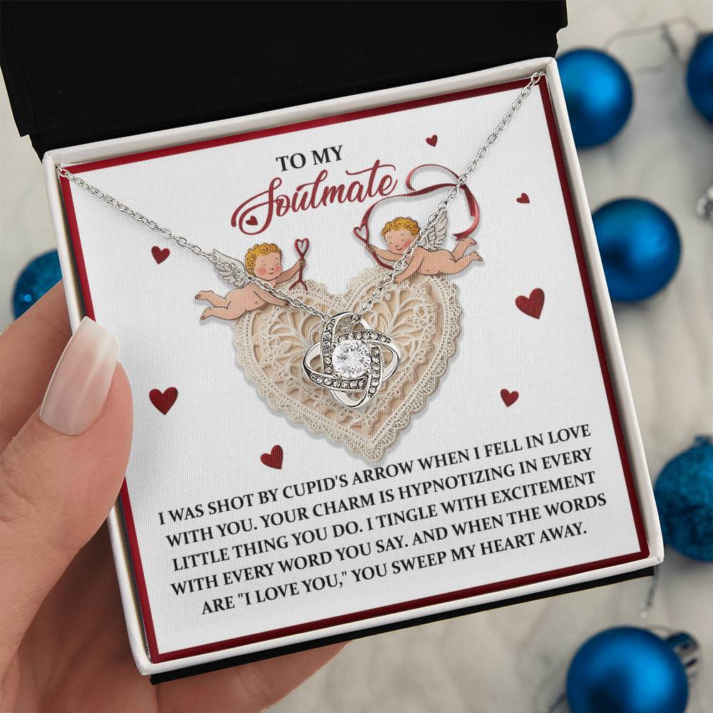 Soulmate - Sweep My Heart - Love Knot Necklace