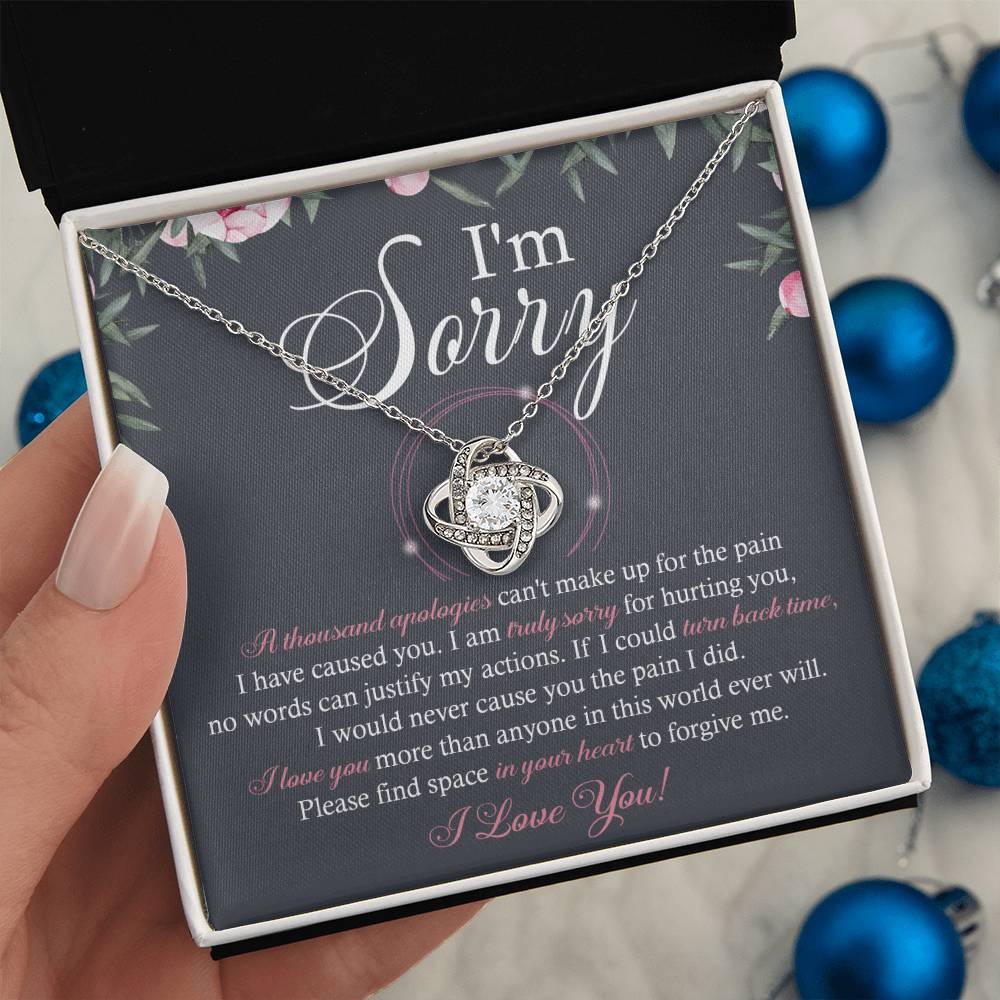 Sorry - World Ever Will - Love Knot Necklace