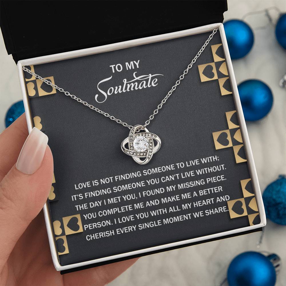 Soulmate - Missing Piece - Love Knot Necklace