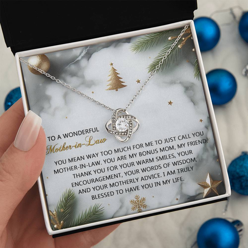Mother-in-Law - Motherly Advice - Love Knot Necklace