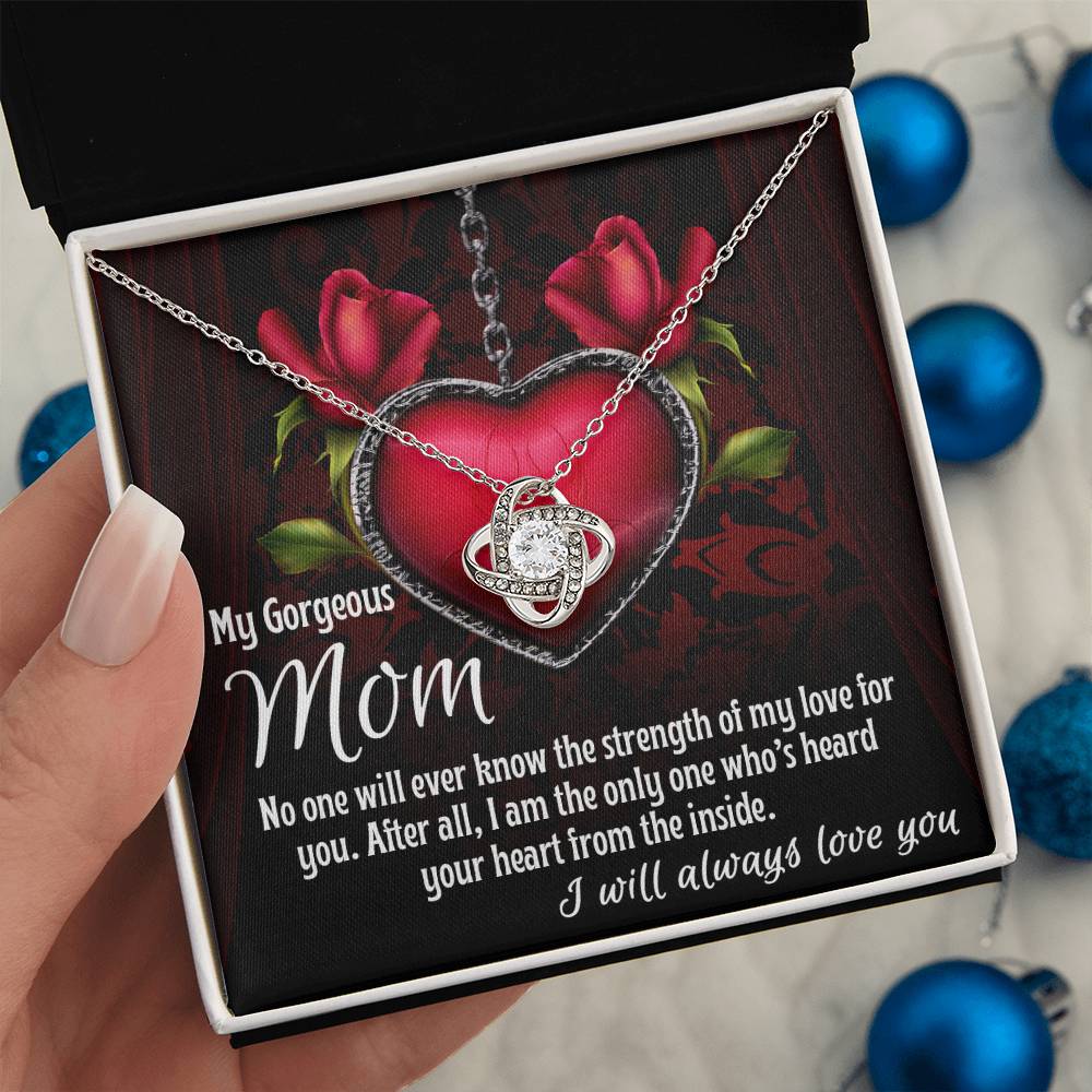 Mom - Heard Your Heart - Love Knot Necklace