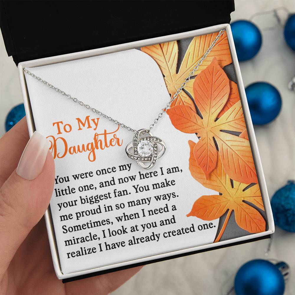 Daughter - Here I Am - Love Knot Necklace
