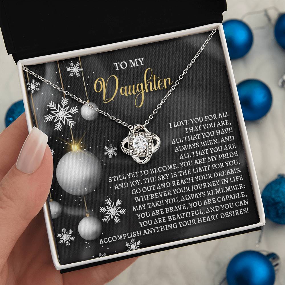 Daughter - Pride And Joy - Love Knot Necklace