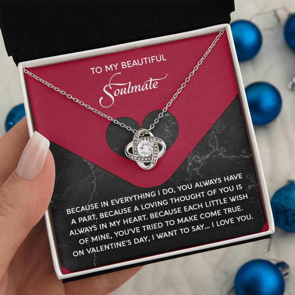 Soulmate - Loving Thought - Love Knot Necklace