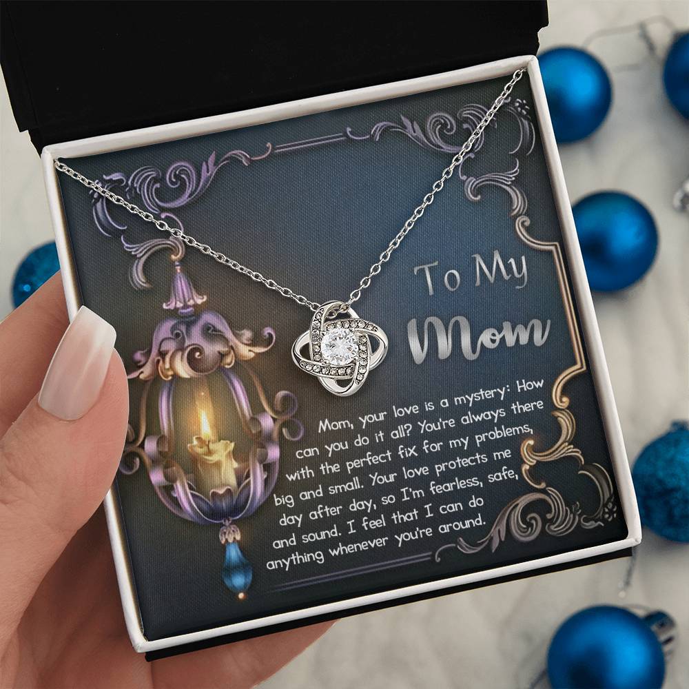 Mom - Love Is Mystery - Love Knot Necklace
