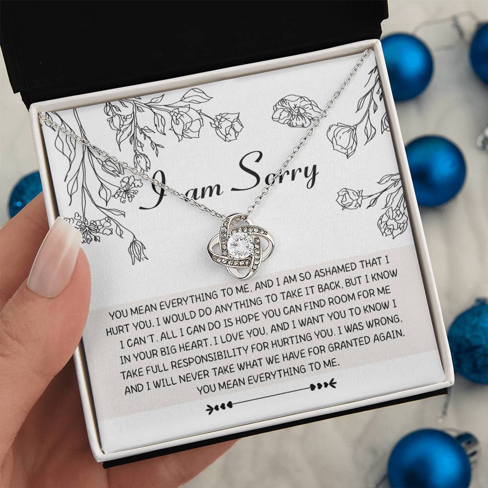 Sorry- Your Big Heart - Love Knot Necklace