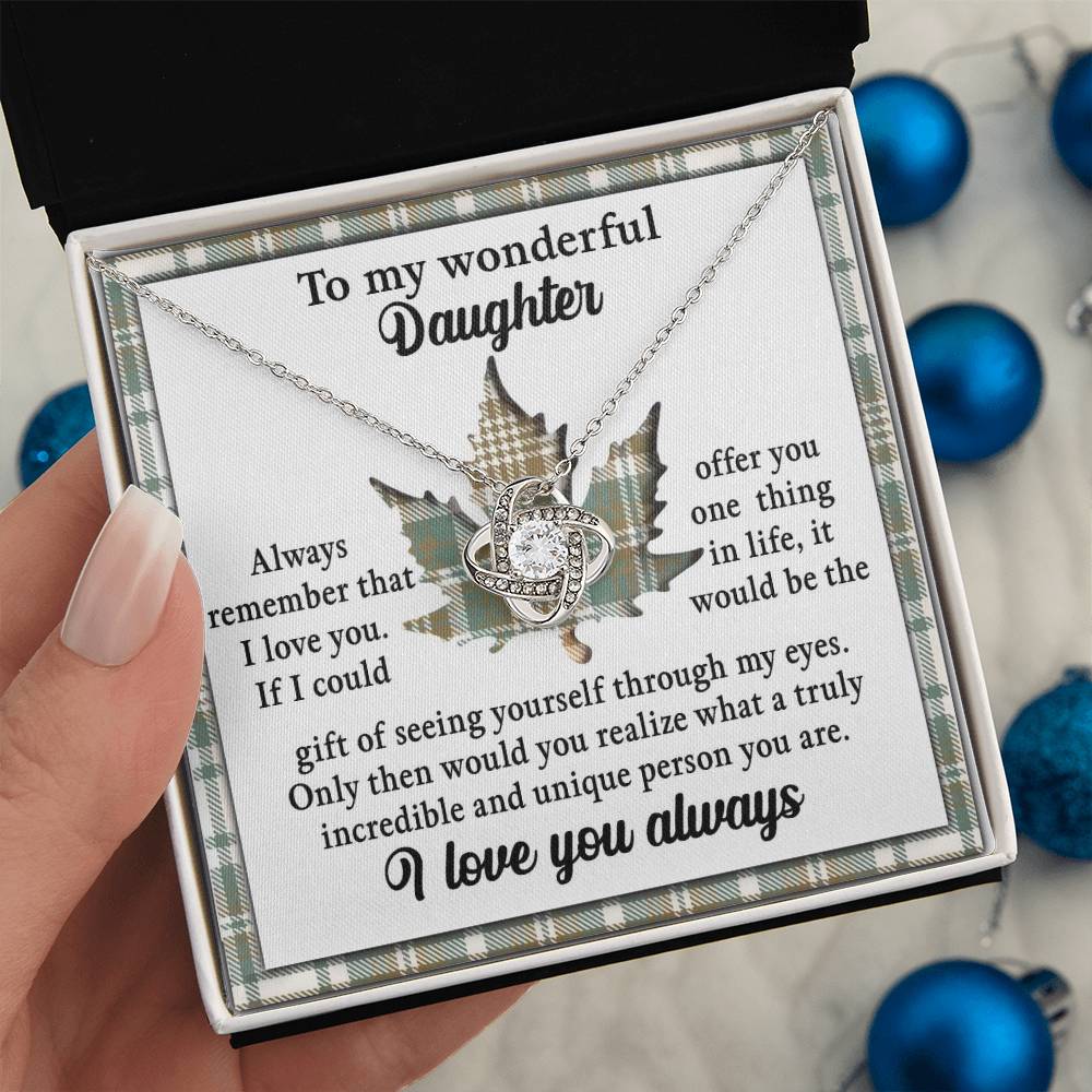 Daughter - Through My Eyes - Love Knot Necklace