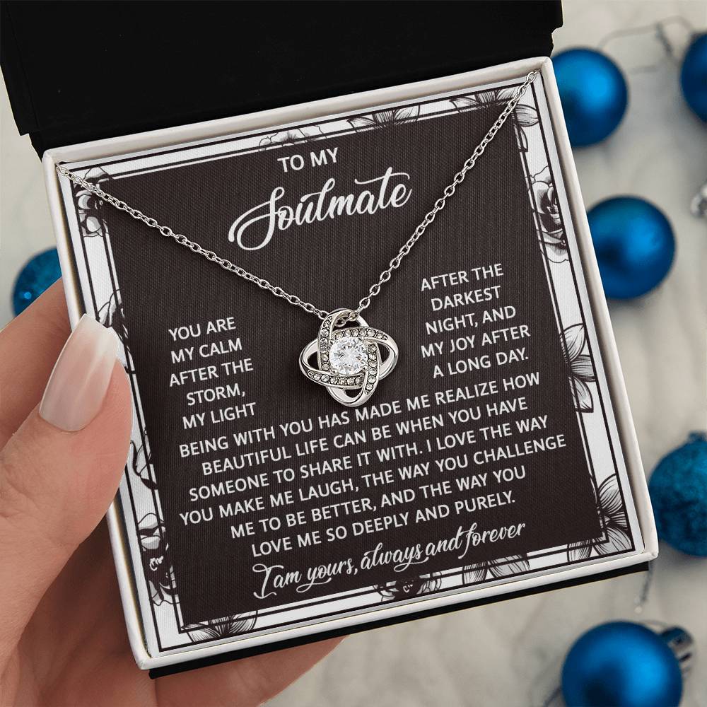 Soulmate - Deeply And Purely - Love Knot Necklace