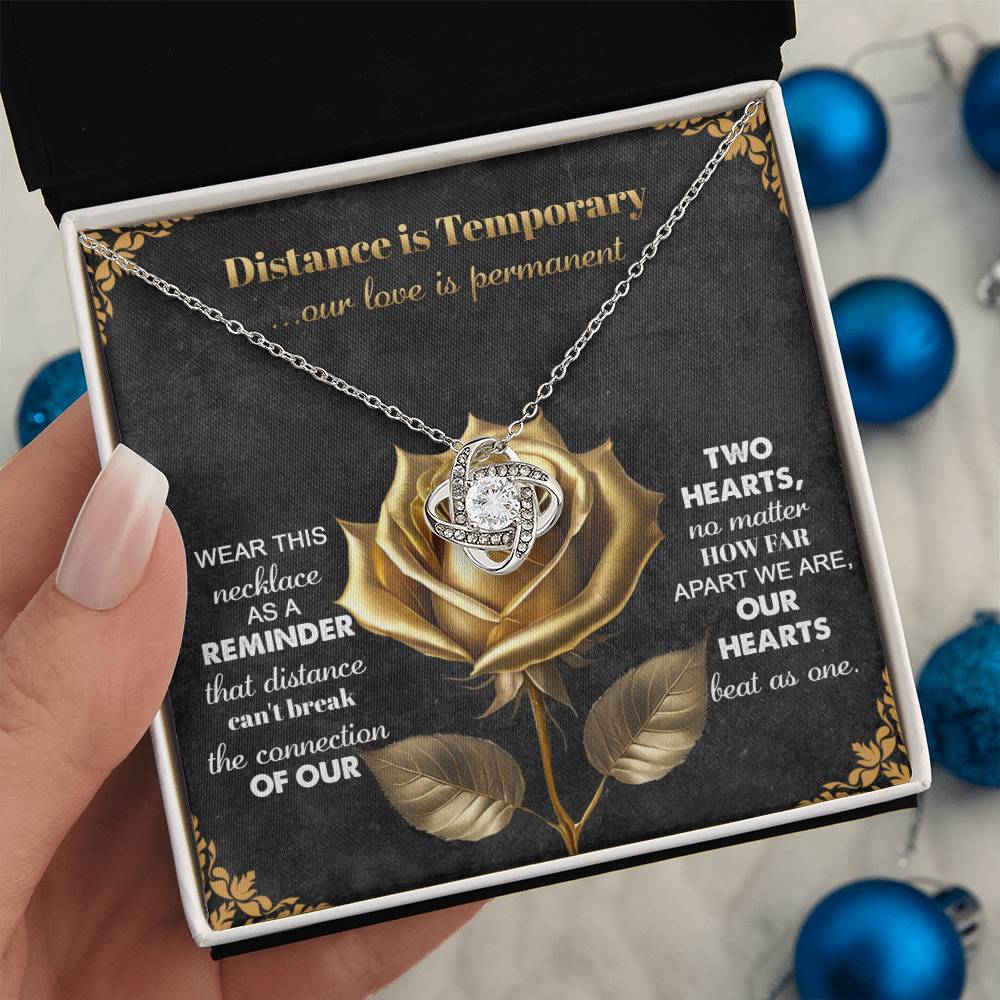 Soulmate - Love Is Permanent - Love Knot Necklace