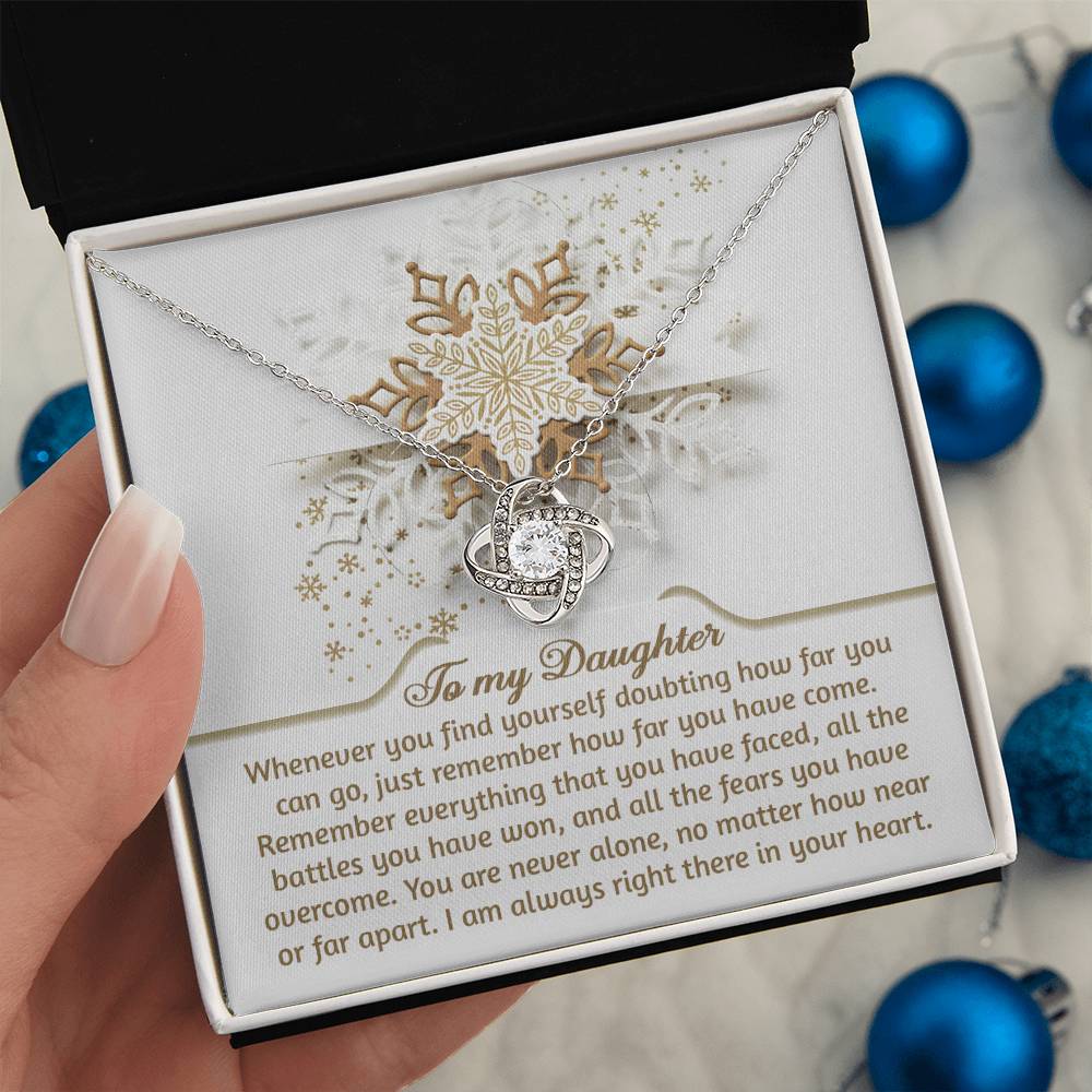 Daughter - You Can Go - Love Knot Necklace
