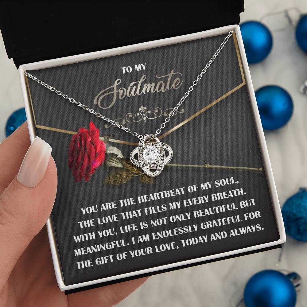 Soulmate - My Every Breath - Love Knot Necklace