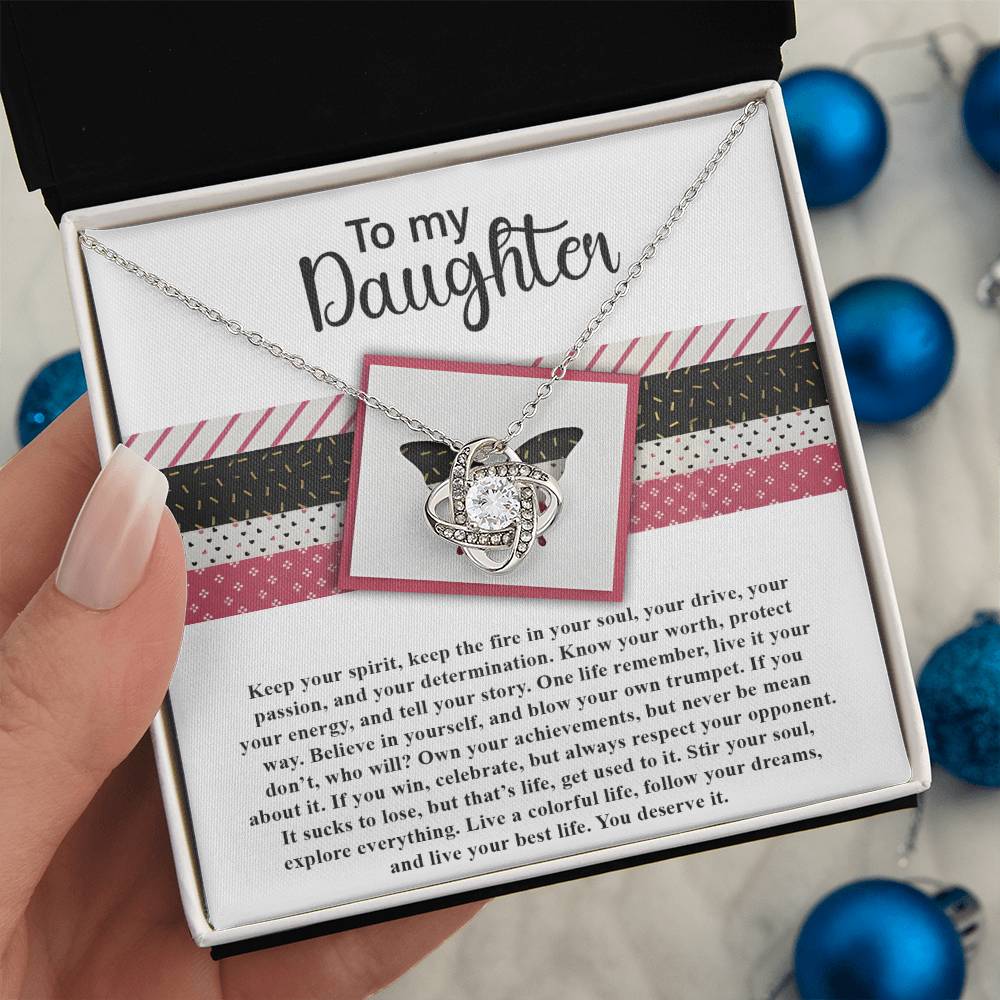 Daughter - Keep The Fire - Love Knot Necklace