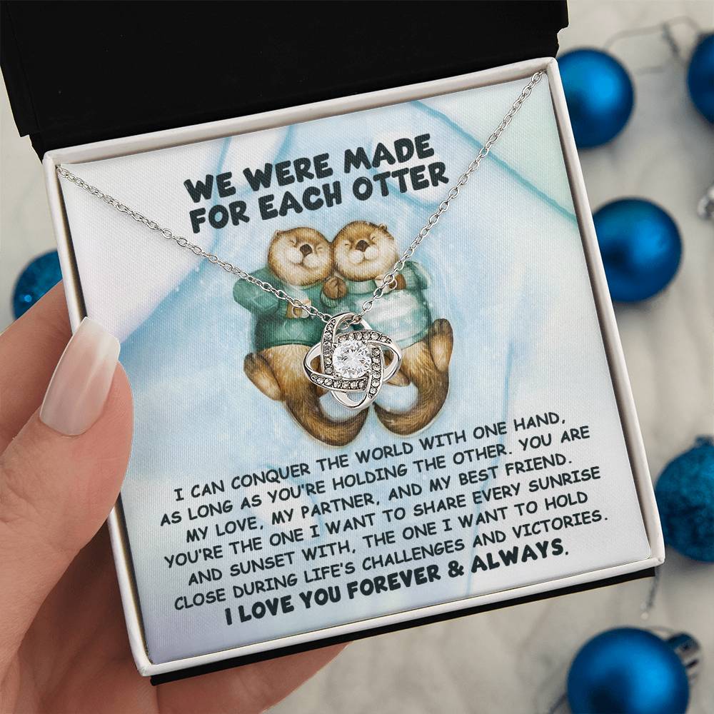 Soulmate - For Each Otter - Love Knot Necklace