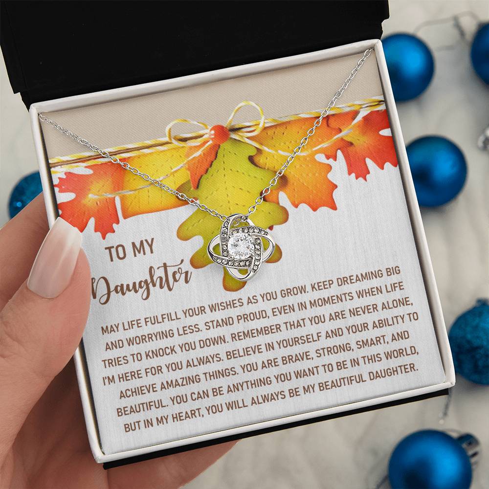 Daughter - For You Always - Love Knot Necklace