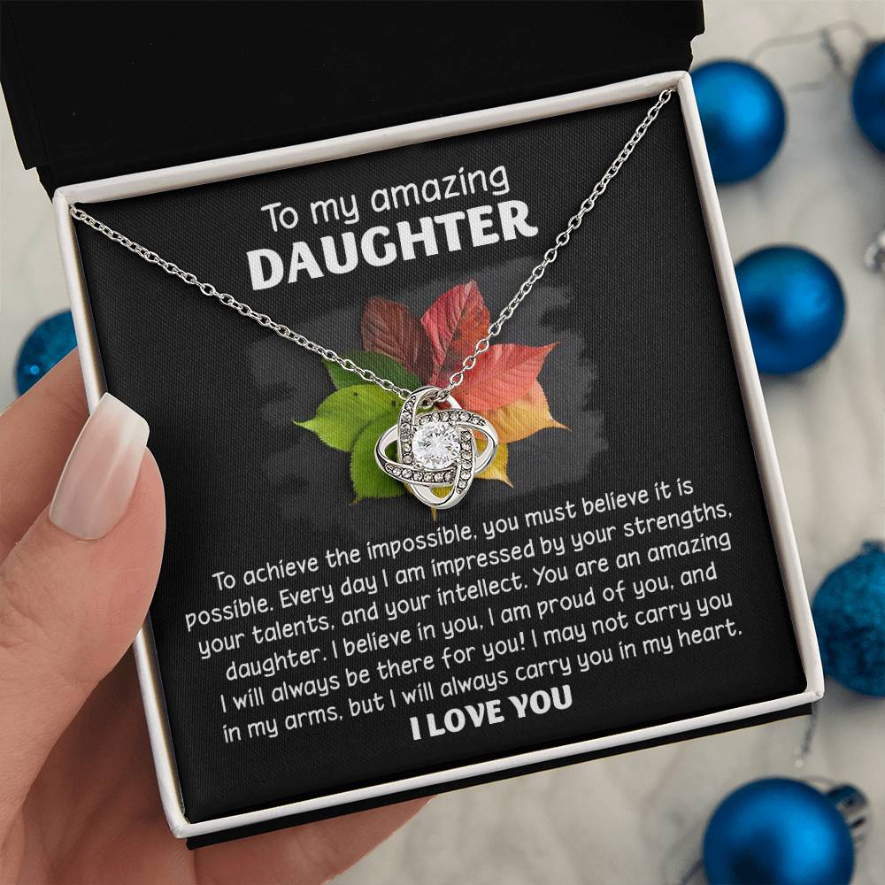 Daughter - It Is Possible - Love Knot Necklace