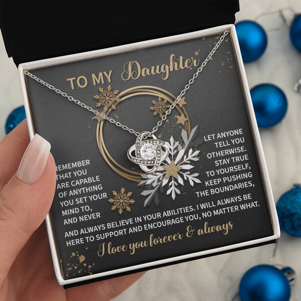 Daughter - Set Your Mind - Love Knot Necklace