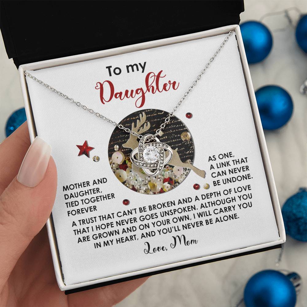 Daughter - Forever As One - Love Knot Necklace