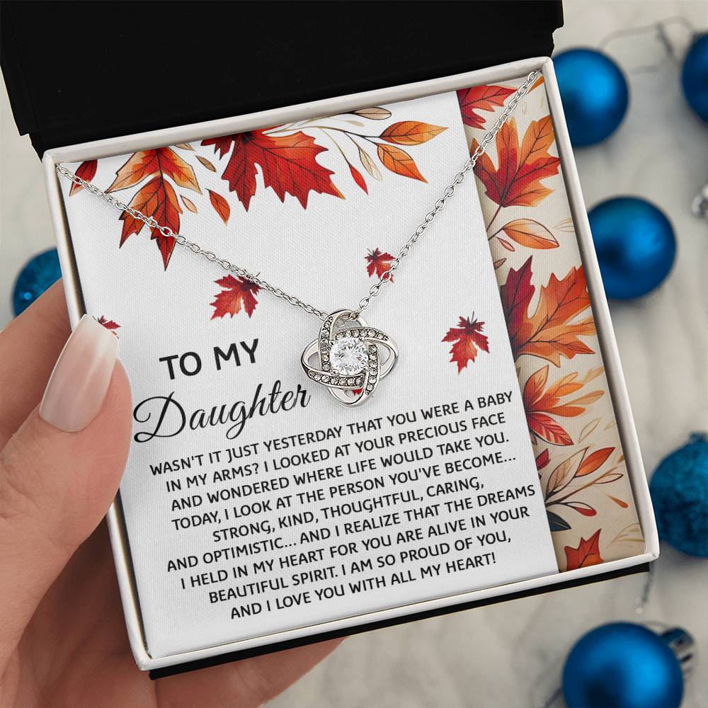 Daughter - Were A Baby - Love Knot Necklace