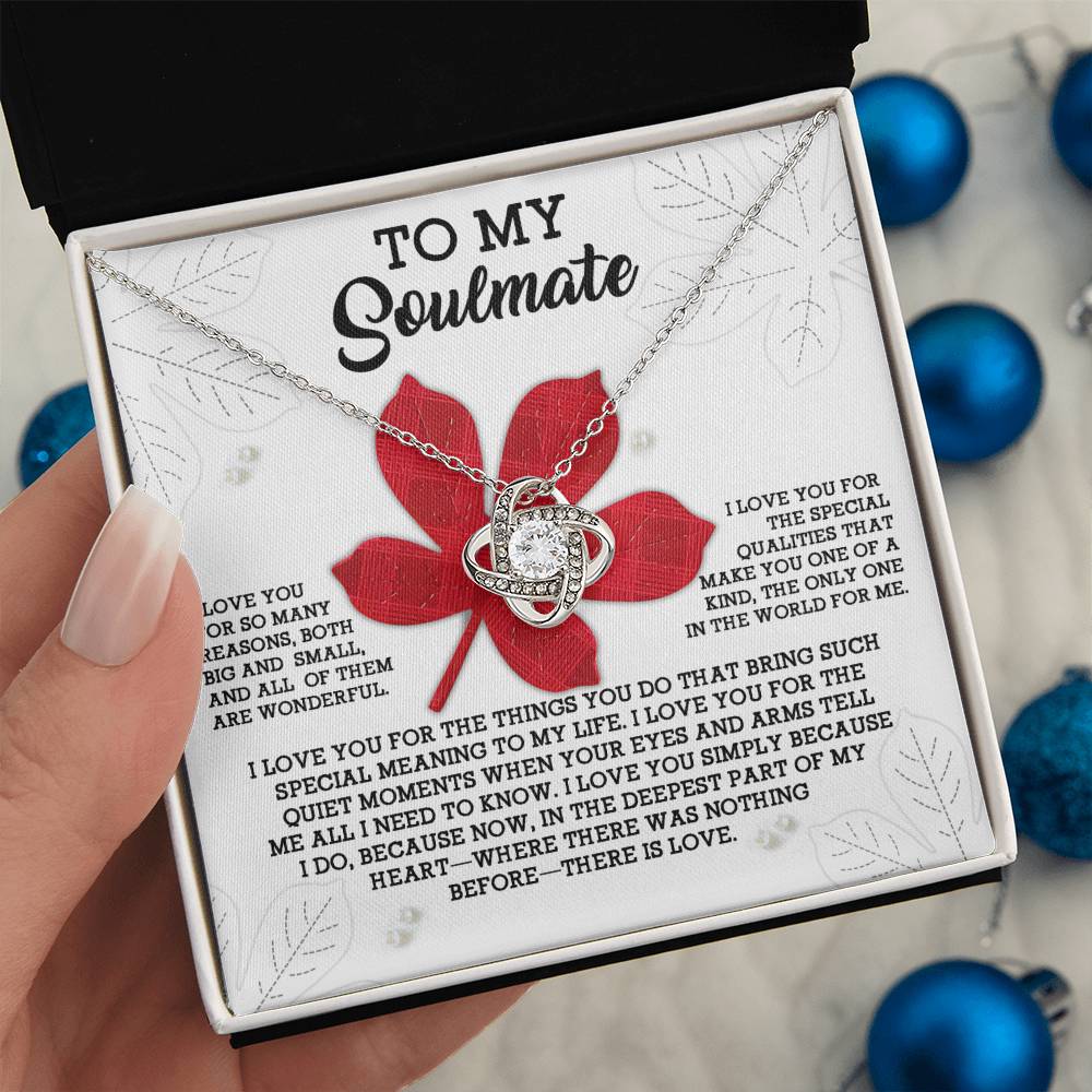 Soulmate - There Is Love - Love Knot Necklace