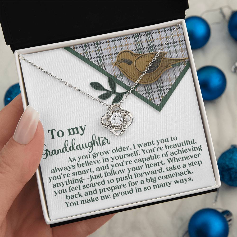 Granddaughter - A Big Comeback - Love Knot Necklace