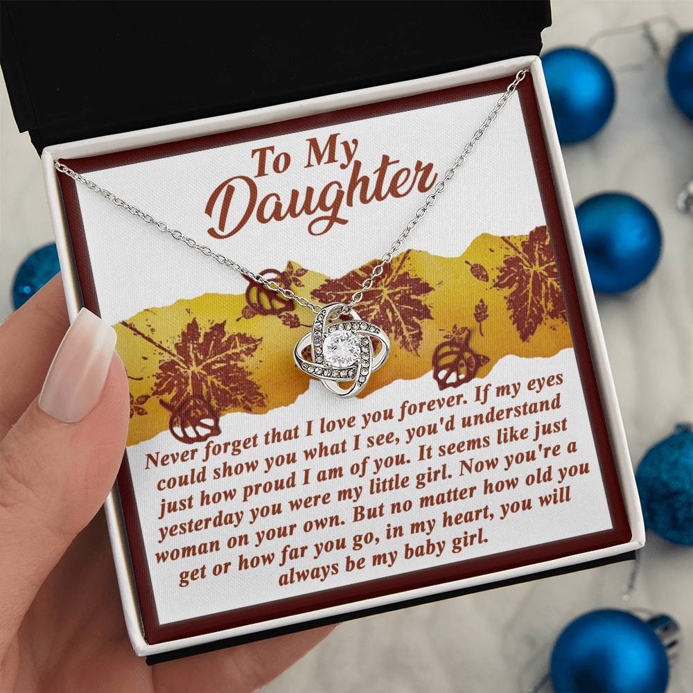 Daughter - On Your Own - Love Knot Necklace