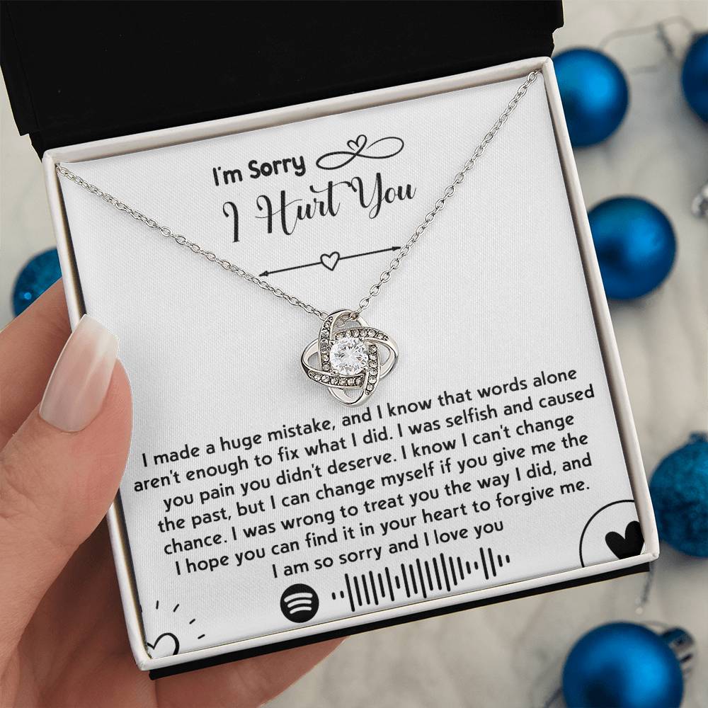 Sorry - You Didn't Deserve - Love Knot Necklace