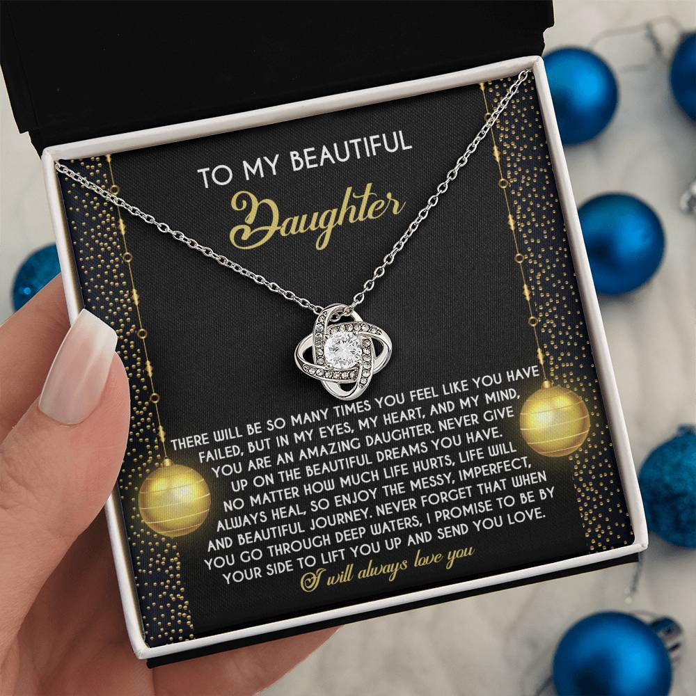 Daughter - Deep Waters - Love Knot Necklace