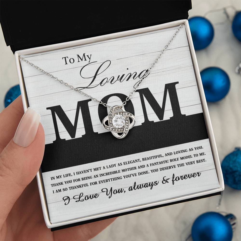Mom - Loving As You - Love Knot Necklace