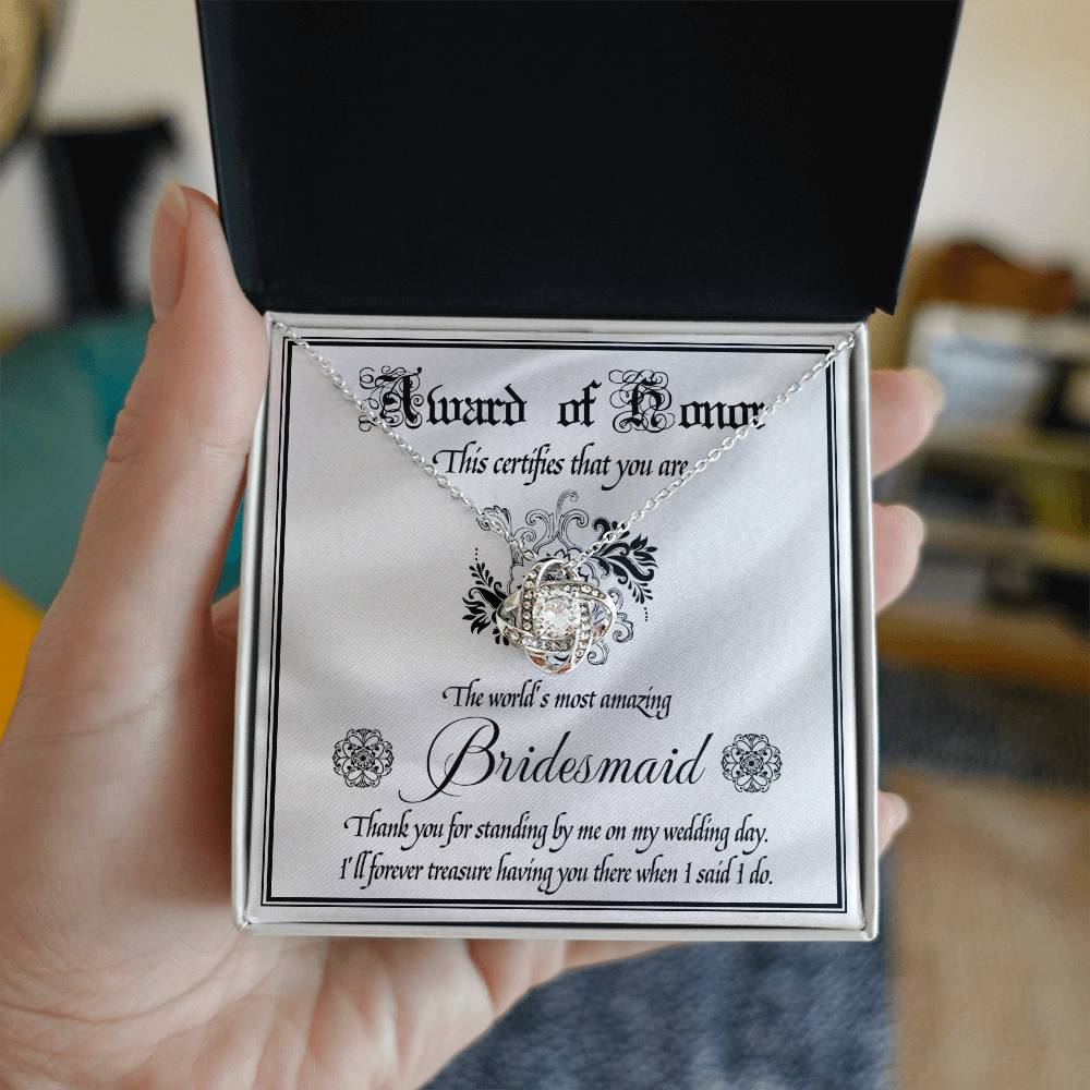 Dama de honor - Premio de honor - Collar de nudo de amor